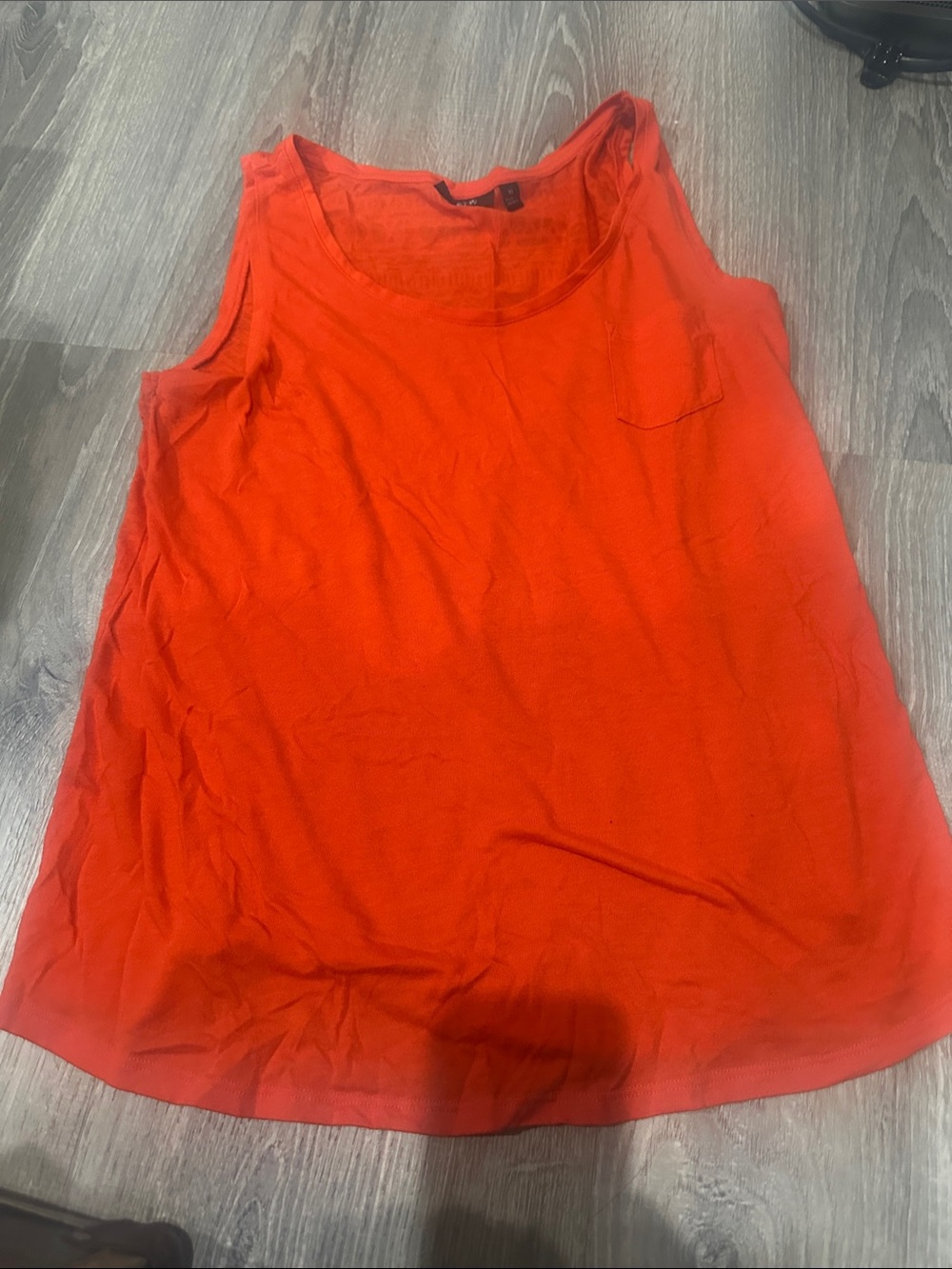 Apt. 9 Bright Red Scoop Neck Tank Top